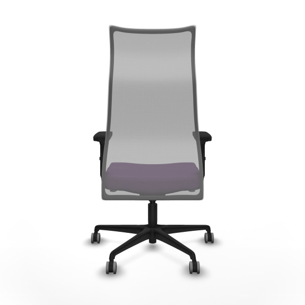 Albacete malla sincro malla gris bali morado brazos 2D base nailon ruedas 65mm engomadas
