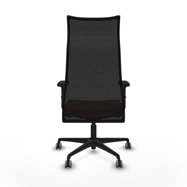 Albacete malla sincro malla negra bali marrón brazos 2D base nailon ruedas 65mm engomadas