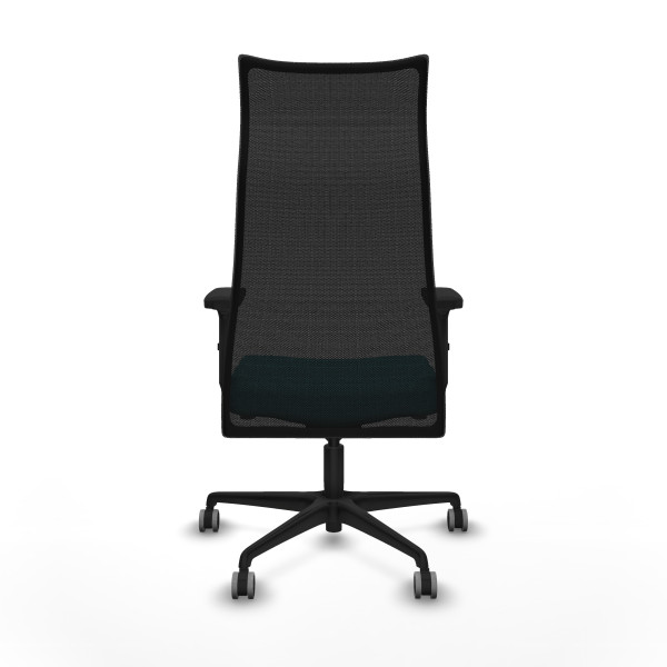 Albacete malla sincro malla negra bali turquesa brazos 2D base nailon ruedas 65mm engomadas
