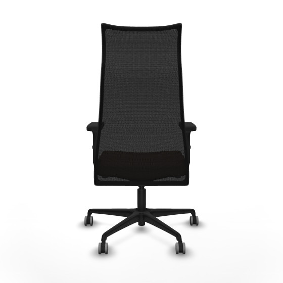 Albacete malla sincro malla negra bali marrón oscuro brazos 2D base nailon ruedas 65mm engomadas