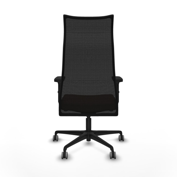 Albacete malla sincro malla negra bali marrón oscuro brazos 2D base nailon ruedas 65mm engomadas