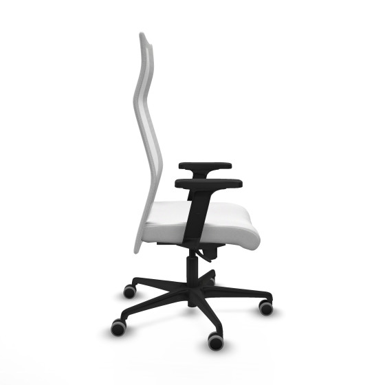 Albacete malla sincro malla blanca bali blanco brazos 2D base nailon ruedas 65mm engomadas