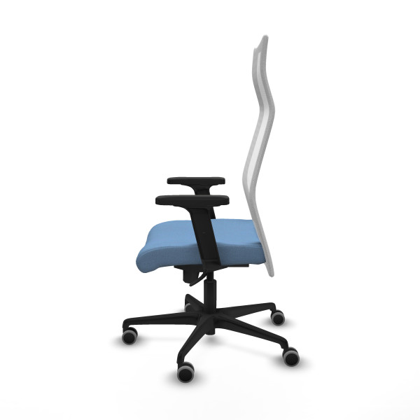 Albacete malla sincro malla blanca bali azul cielo brazos 2D base nailon ruedas 65mm engomadas