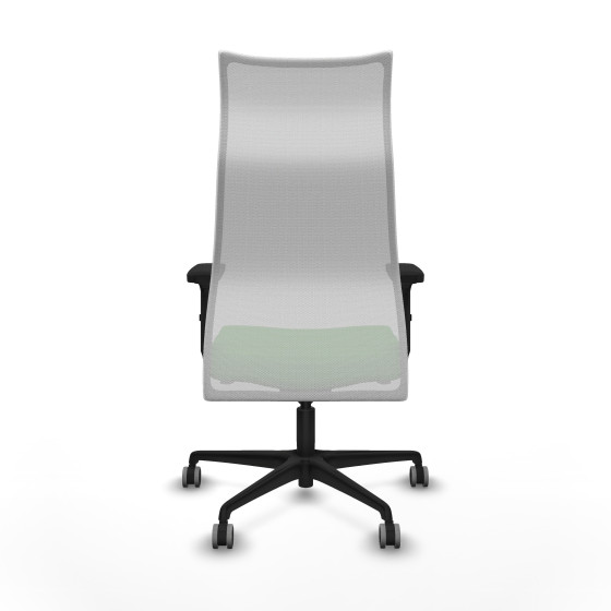 Albacete malla sincro malla blanca bali verde brazos 2D base nailon ruedas 65mm engomadas