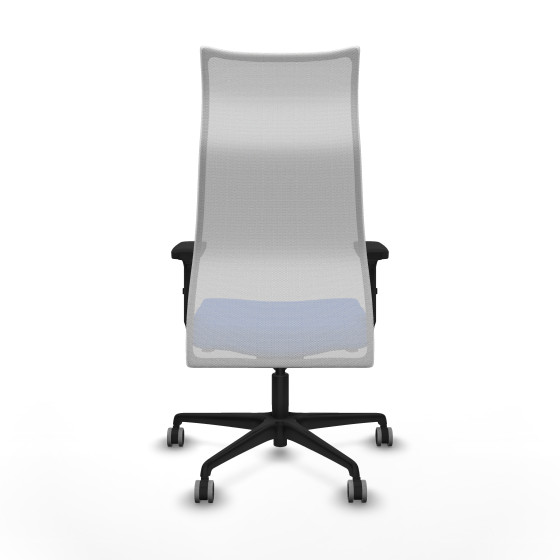 Albacete malla sincro malla blanca bali azul brazos 2D base nailon ruedas 65mm engomadas