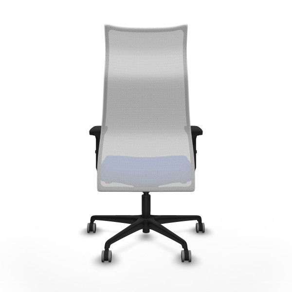 Albacete malla sincro malla blanca bali azul brazos 2D base nailon ruedas 65mm engomadas