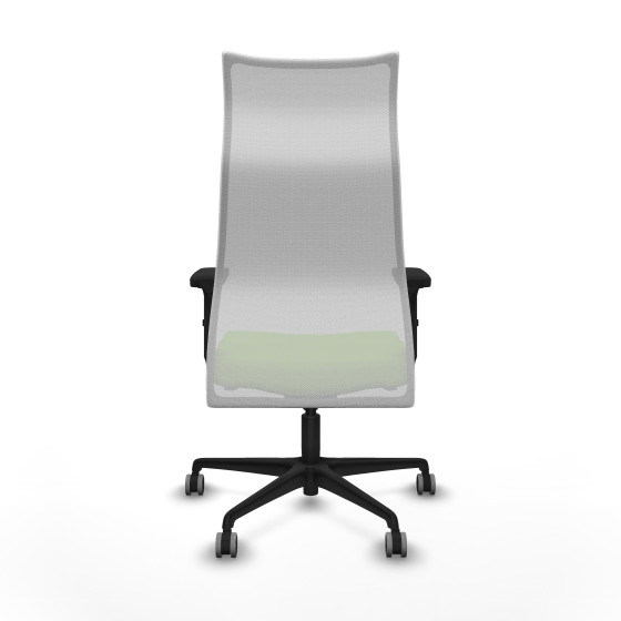 Albacete malla sincro malla blanca bali pistacho brazos 2D base nailon ruedas 65mm engomadas
