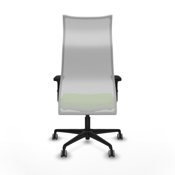 Albacete malla sincro malla blanca bali pistacho brazos 2D base nailon ruedas 65mm engomadas