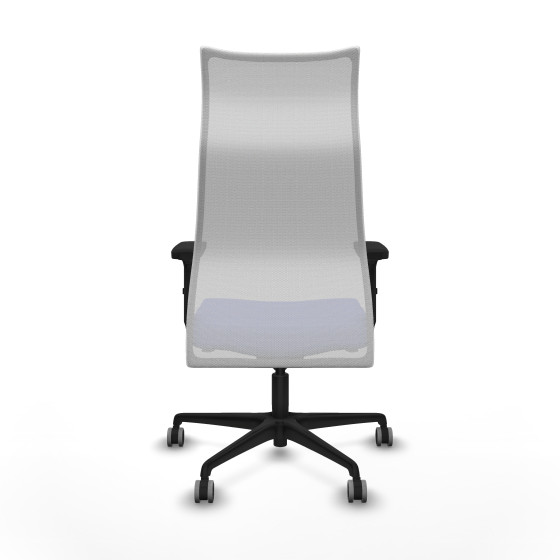 Albacete malla sincro malla blanca bali azul claro brazos 2D base nailon ruedas 65mm engomadas