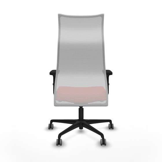 Albacete malla sincro malla blanca bali naranja oscuro brazos 2D base nailon ruedas 65mm engomadas