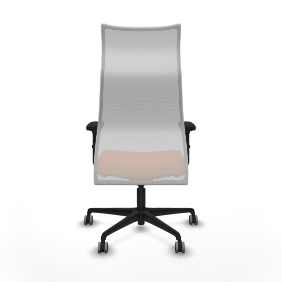 Albacete malla sincro malla blanca bali naranja brazos 2D base nailon ruedas 65mm engomadas