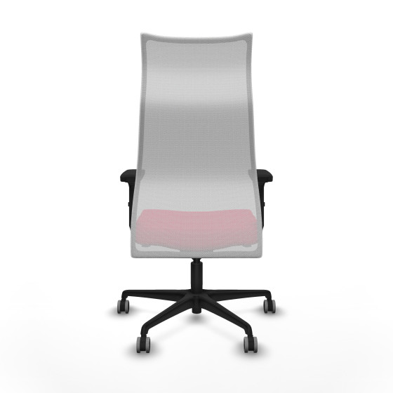 Albacete malla sincro malla blanca bali rojo brazos 2D base nailon ruedas 65mm engomadas
