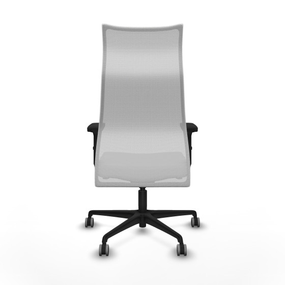 Albacete malla sincro malla blanca bali gris claro brazos 2D base nailon ruedas 65mm engomadas