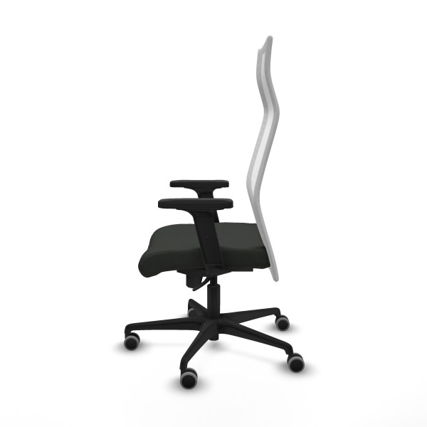 Albacete malla sincro malla blanca bali negro brazos 2D base nailon ruedas 65mm engomadas