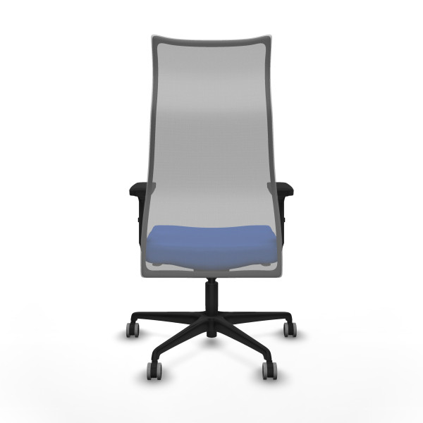Albacete malla sincro malla gris bali azul brazos 2D base nailon ruedas 65mm engomadas