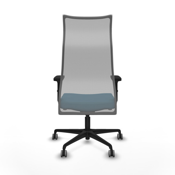 Albacete malla sincro malla gris bali verde petroleo brazos 2D base nailon ruedas 65mm engomadas