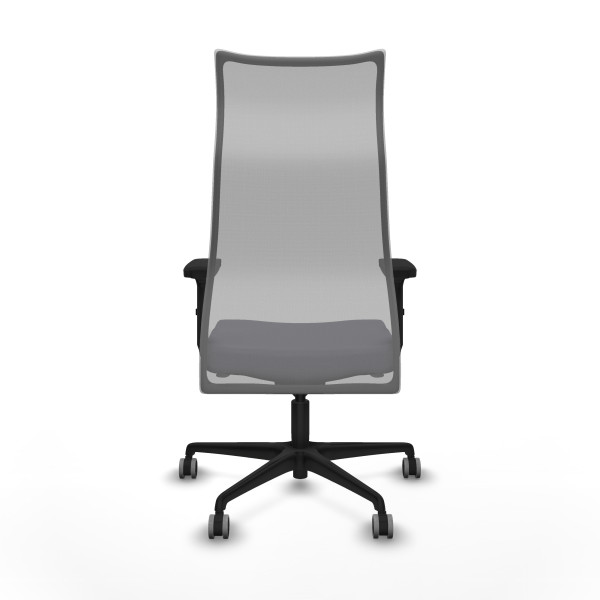 Albacete malla sincro malla gris bali gris oscuro brazos 2D base nailon ruedas 65mm engomadas