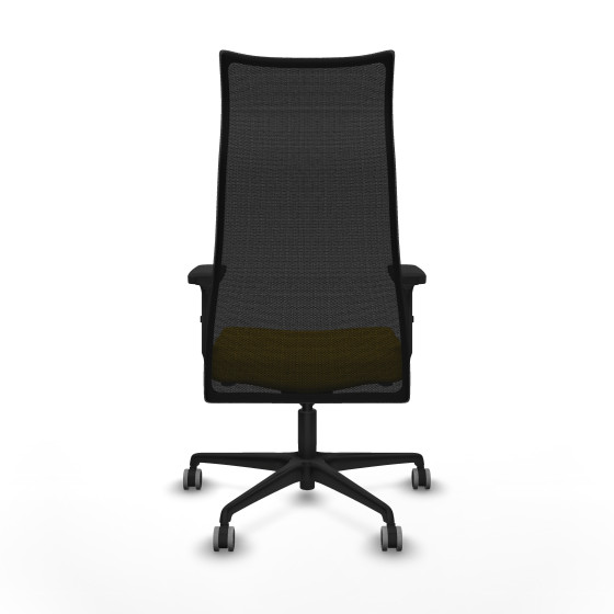 Albacete malla sincro malla negra bali amarillo brazos 2D base nailon ruedas 65mm engomadas
