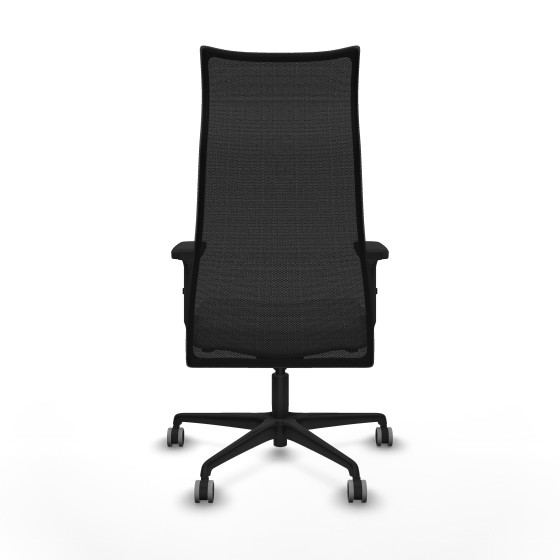 Albacete malla sincro malla negra bali blanco brazos 2D base nailon ruedas 65mm engomadas