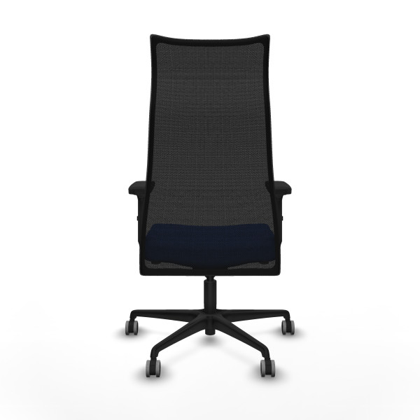 Albacete malla sincro malla negra bali azul brazos 2D base nailon ruedas 65mm engomadas