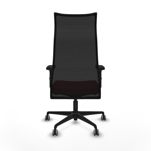 Albacete malla sincro malla negra bali granate brazos 2D base nailon ruedas 65mm engomadas