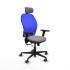 Jorquera traslack malla azul similpiel gris brazos 3D base nailon cabecero 2D ruedas 65mm engomada