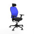Jorquera traslack malla azul similpiel negro brazos 3D base nailon cabecero 2D ruedas 65mm engomada