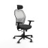 Jorquera traslack malla blanca similpiel gris oscuro brazos 3D base nailon cabecero 2D ruedas 65mm engomada