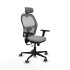 Jorquera traslack malla gris similpiel gris brazos 3D base nailon cabecero 2D ruedas 65mm engomada