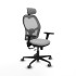 Jorquera traslack malla gris similpiel gris claro brazos 3D base nailon cabecero 2D ruedas 65mm engomada
