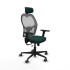 Jorquera traslack malla gris similpiel verde botella brazos 3D base nailon cabecero 2D ruedas 65mm engomada
