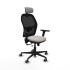 Jorquera traslack malla negra similpiel blanco brazos 3D base nailon cabecero 2D ruedas 65mm engomada