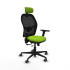 Jorquera traslack malla negra similpiel pistacho brazos 3D base nailon cabecero 2D ruedas 65mm engomada