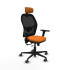 Jorquera traslack malla negra similpiel naranja brazos 3D base nailon cabecero 2D ruedas 65mm engomada