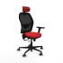 Jorquera traslack malla negra similpiel rojo brazos 3D base nailon cabecero 2D ruedas 65mm engomada