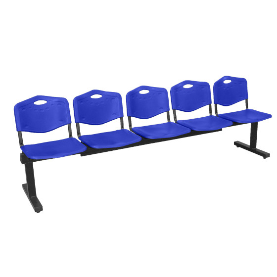 Bancada Iso plastic 5 plazas PVC color azul