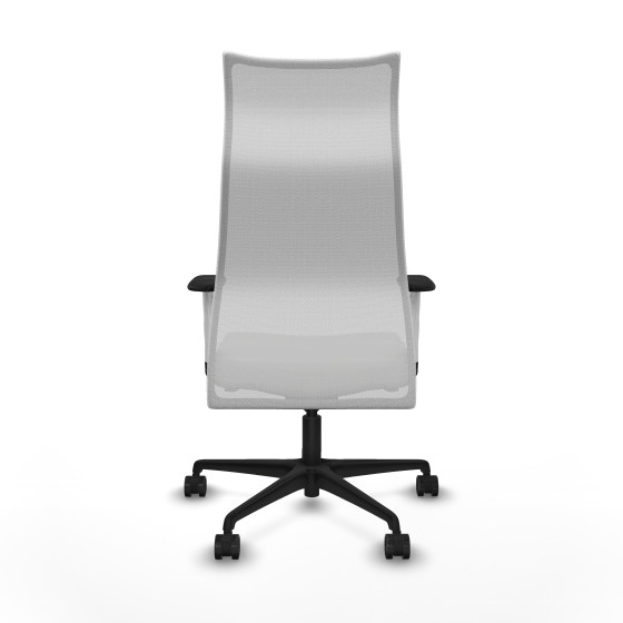 Albacete malla sincro malla blanca similpiel blanco brazos blancos base nailon ruedas 65 mm nailon