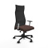 Albacete malla sincro malla negra similpiel marrón oscuro brazos blancos base nailon ruedas 65 mm nailon