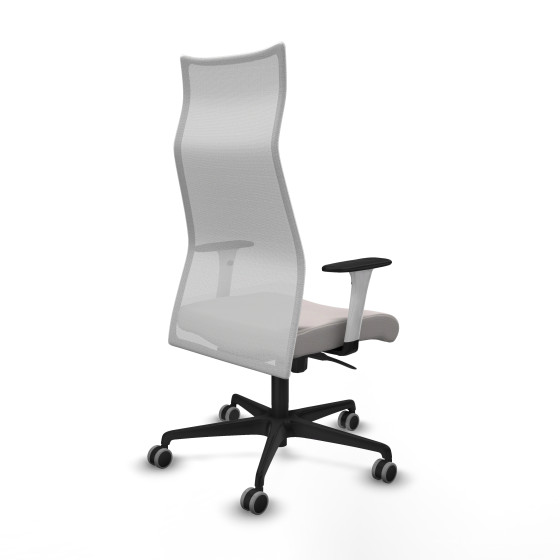 Albacete malla sincro malla blanca similpiel blanco brazos blancos base nailon ruedas 65mm engomadas
