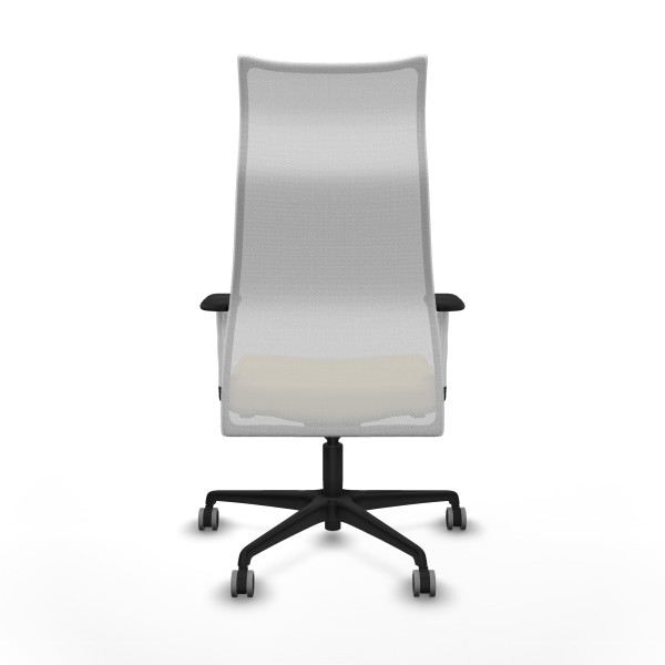 Albacete malla sincro malla blanca similpiel crema brazos blancos base nailon ruedas 65mm engomadas