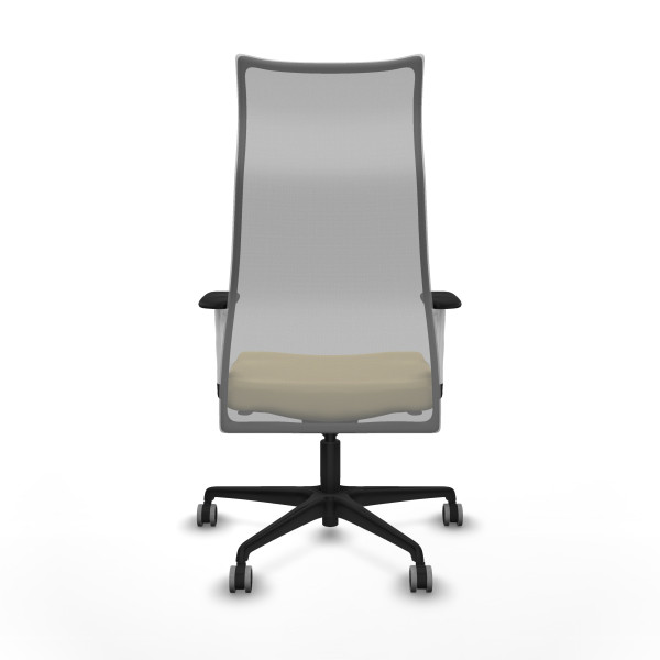 Albacete malla sincro malla gris similpiel crema brazos blancos base nailon ruedas 65mm engomadas