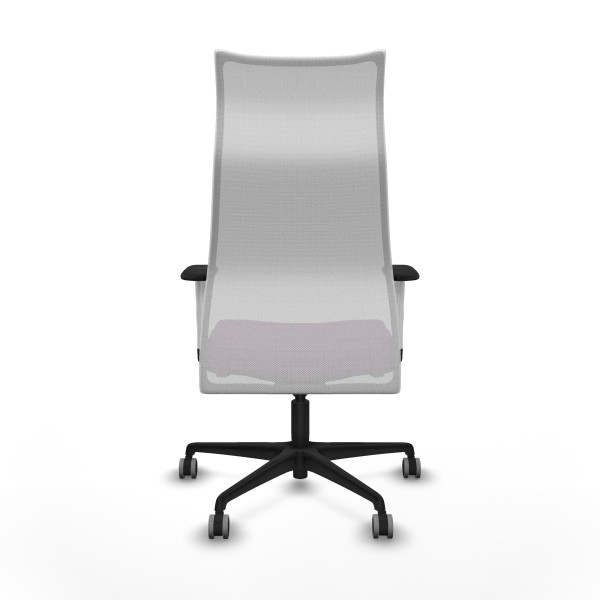 Albacete malla sincro malla blanca similpiel morado brazos blancos base nailon ruedas 65mm engomadas