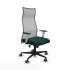 Albacete malla sincro malla gris similpiel verde botella brazos blancos base nailon ruedas 65mm engomadas