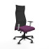 Albacete malla sincro malla negra similpiel morado brazos blancos base nailon ruedas 65mm engomadas
