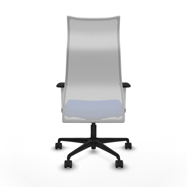 Albacete malla sincro malla blanca bali azul brazos blancos base nailon ruedas 65 mm nailon