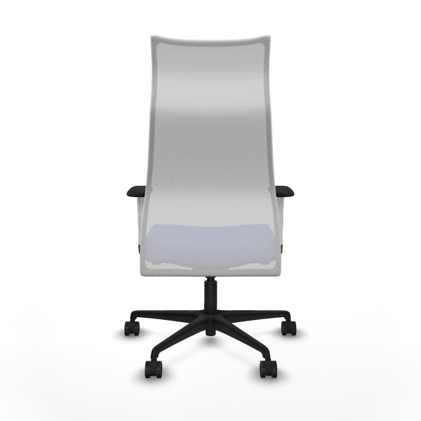 Albacete malla sincro malla blanca bali azul claro brazos blancos base nailon ruedas 65 mm nailon