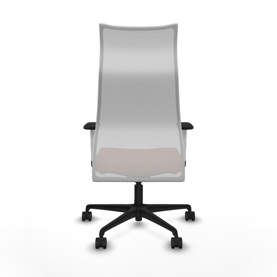 Albacete malla sincro malla blanca bali marrón brazos blancos base nailon ruedas 65 mm nailon