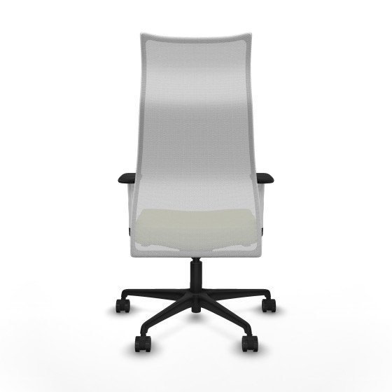 Albacete malla sincro malla blanca bali verde oliva brazos blancos base nailon ruedas 65 mm nailon