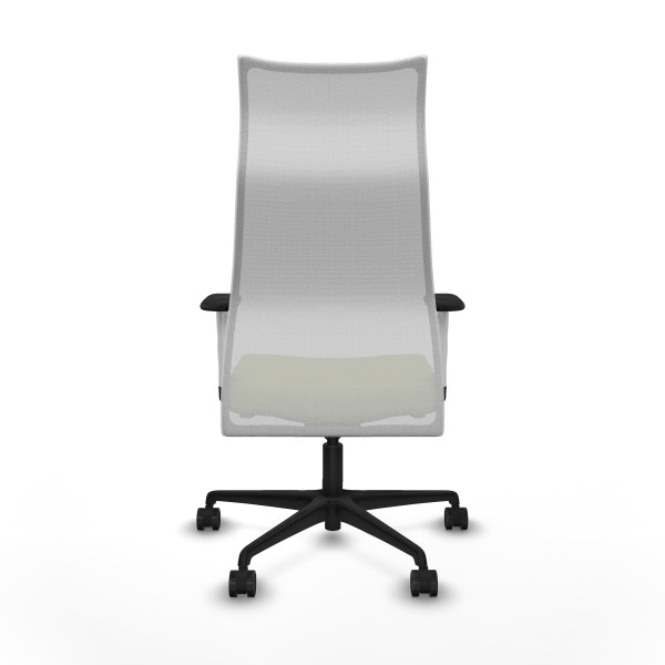 Albacete malla sincro malla blanca bali verde oliva brazos blancos base nailon ruedas 65 mm nailon