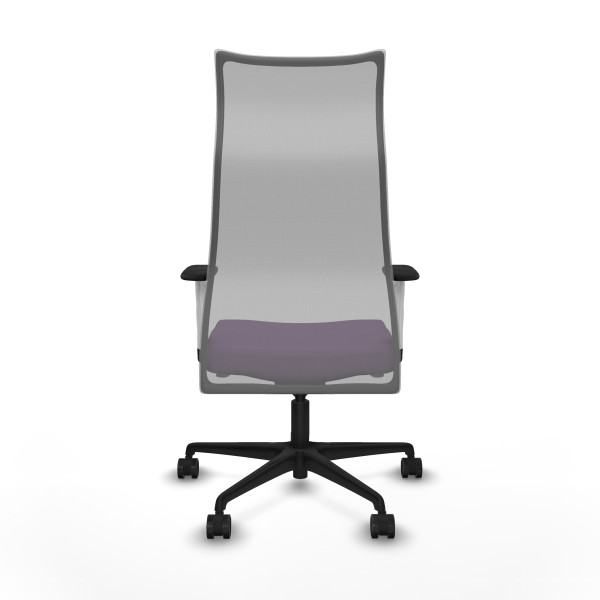 Albacete malla sincro malla gris bali morado brazos blancos base nailon ruedas 65 mm nailon